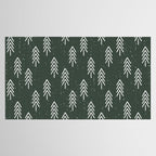 Pine Trees . Olive Tablecloth Gallery Image 2