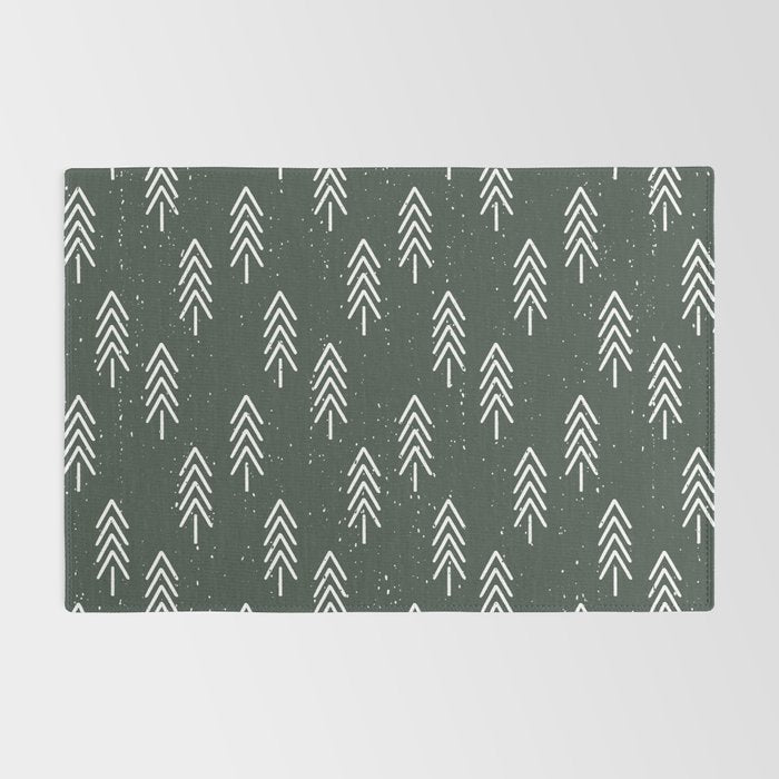 Pine Trees . Olive Rug Gallery Image 2