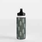 Pine Trees . Olive Water Bottle Gallery Image 3