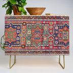 Kuba Sumakh East Caucasus Antique Rug Print Credenza Gallery Image 1