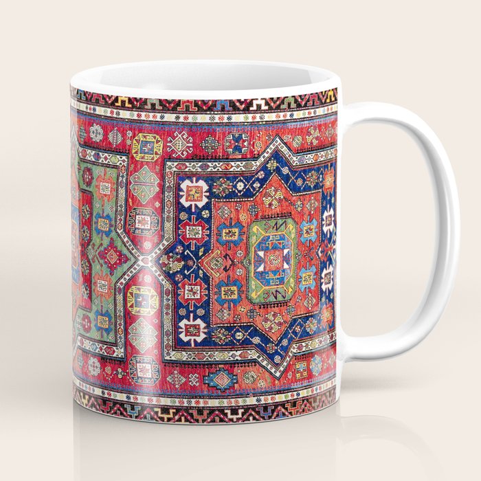 Kuba Sumakh East Caucasus Antique Rug Print Coffee Mug Gallery Image 1