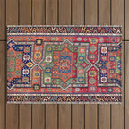 Kuba Sumakh East Caucasus Antique Rug Print Outdoor Rug Gallery Image 1