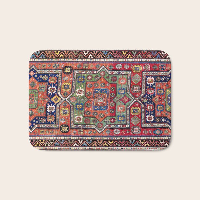 Kuba Sumakh East Caucasus Antique Rug Print Bath Mat Gallery Image 1