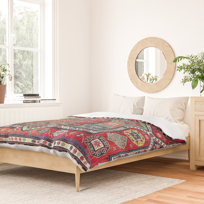 Kuba Sumakh East Caucasus Antique Rug Print Duvet Cover Gallery Image 2