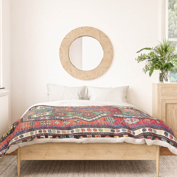 Kuba Sumakh East Caucasus Antique Rug Print Duvet Cover Gallery Image 3