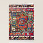 Kuba Sumakh East Caucasus Antique Rug Print Stationery Card Gallery Image 2