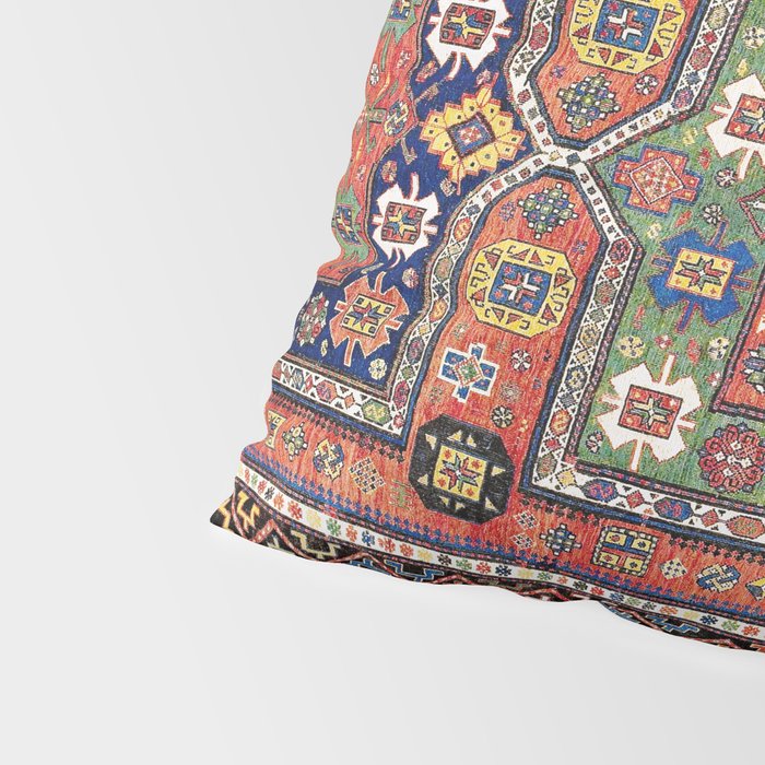 Kuba Sumakh East Caucasus Antique Rug Print Pillow Sham Gallery Image 4