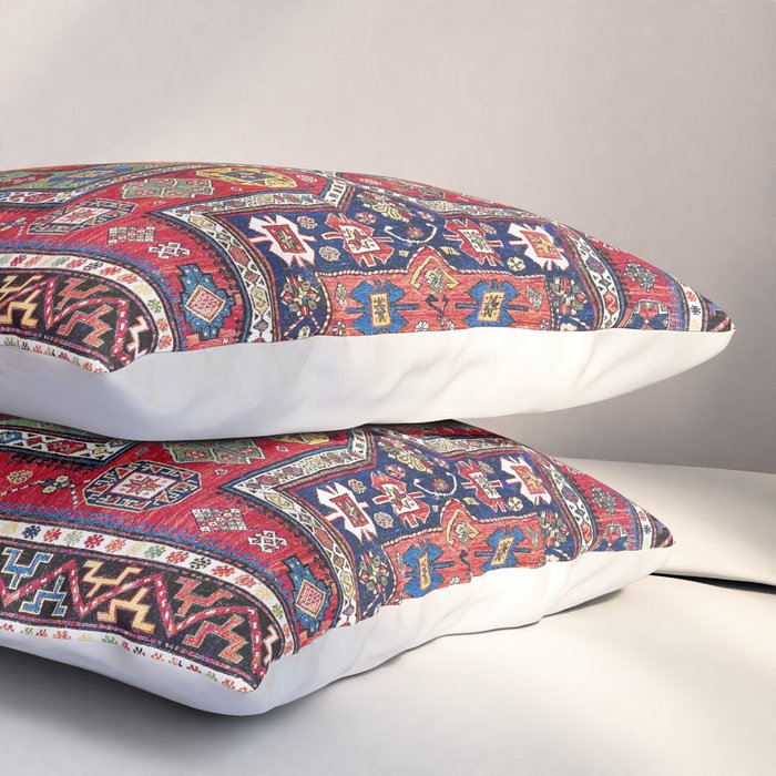 Kuba Sumakh East Caucasus Antique Rug Print Pillow Sham Gallery Image 3
