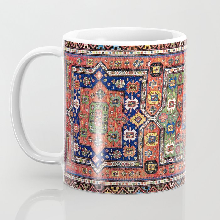 Kuba Sumakh East Caucasus Antique Rug Print Coffee Mug Gallery Image 3