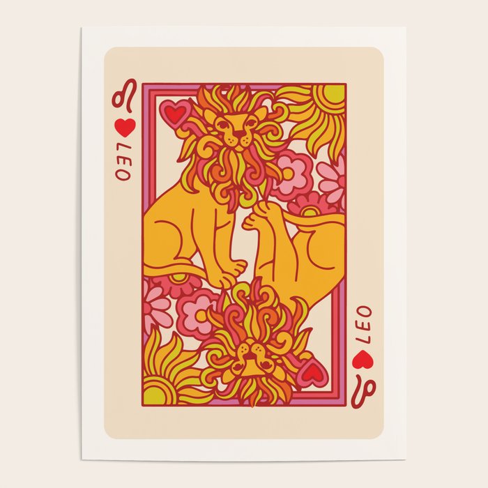 Leo Playing Card Poster Gallery Image 4