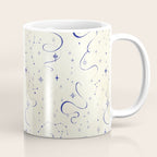 White and dark blue mystical starry night Coffee Mug Gallery Image 1