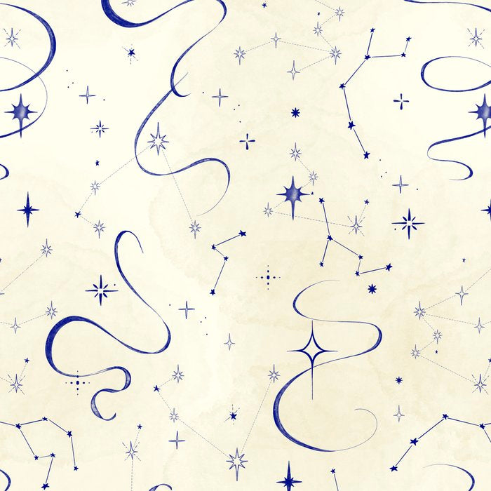 White and dark blue mystical starry night Coffee Mug Gallery Image 2