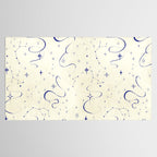White and dark blue mystical starry night Tablecloth Gallery Image 2