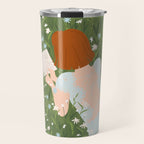 Reading in a Meadow  Travel Mug Gallery Image 1