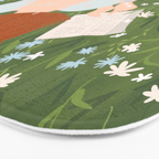 Reading in a Meadow  Bath Mat Gallery Image 3