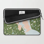Reading in a Meadow  Laptop Sleeve Gallery Image 2