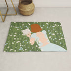 Reading in a Meadow  Rug Gallery Image 1
