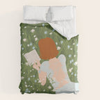 Reading in a Meadow  Duvet Cover Gallery Image 6