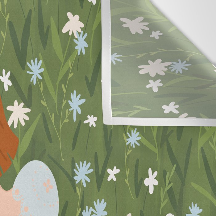 Reading in a Meadow  Wall Tapestry Gallery Image 3
