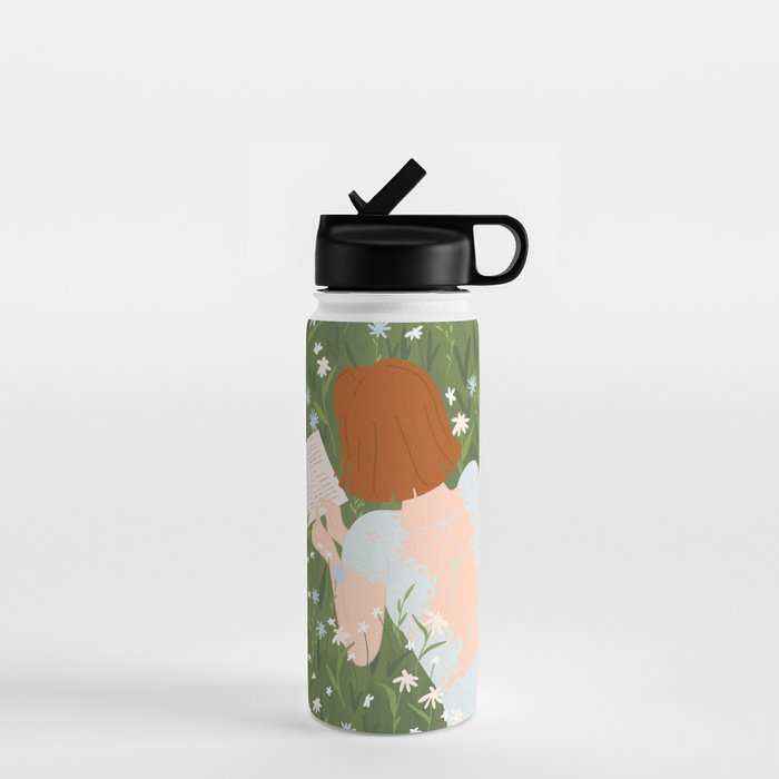 Reading in a Meadow  Water Bottle