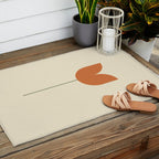 Vintage Tulip Minimalism - Red Outdoor Rug Gallery Image 2