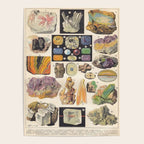 Adolphe Millot Minerals Larousse Vintage Scientific Encyclopedia Illustration Mineralogy Gemstones Poster Gallery Image 4
