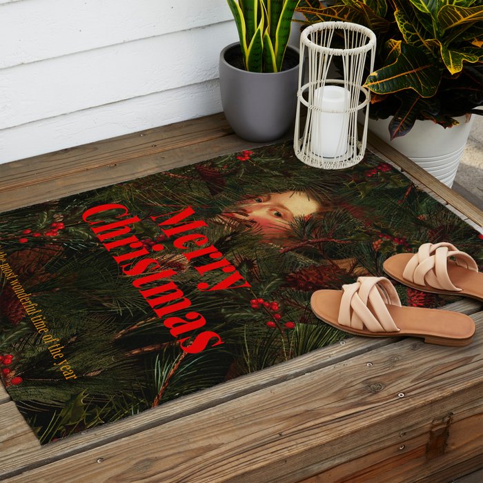 You Found Me Christmas Version Outdoor Rug Gallery Image 2