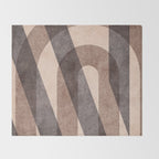 ABSTRACT ALPHABET / Decorative N Throw Blanket Gallery Image 2