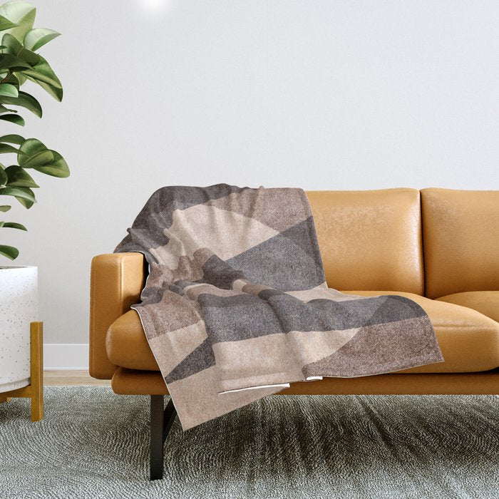 ABSTRACT ALPHABET / Decorative N Throw Blanket Gallery Image 1