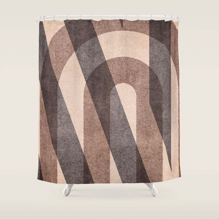 ABSTRACT ALPHABET / Decorative N Shower Curtain Gallery Image 1