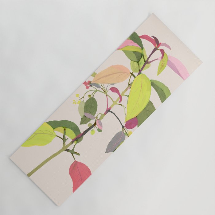 Colorful Plant Yoga Mat Gallery Image 1