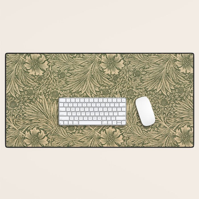 Marigold by William Morris 1875 Antique Vintage Victorian Jugendstil Art Nouveau Retro Pattern Desk Mat Gallery Image 1