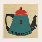 Teapot Wood Wall Art Gallery Image 1