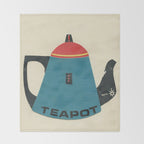 Teapot Throw Blanket Gallery Image 2