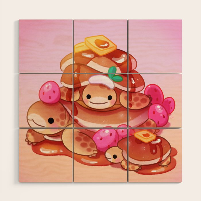 Pancake tortoise Wood Wall Art Gallery Image 1