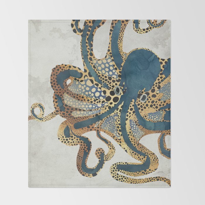 Underwater Dream VI Throw Blanket Gallery Image 2