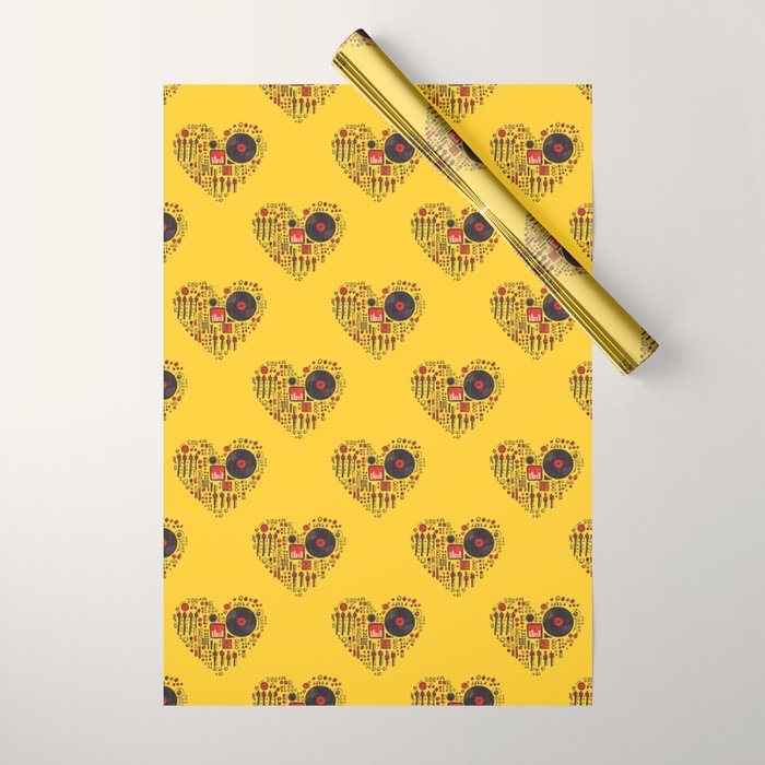 Music in every heartbeat Wrapping Paper Gallery Image 1