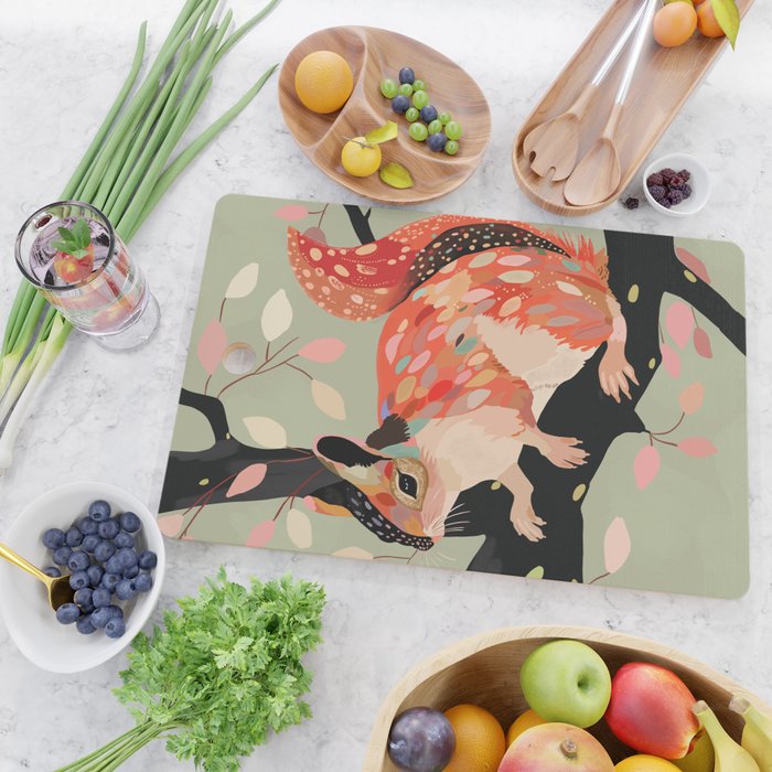 Squirrel In The Tree  Cutting Board Gallery Image 2