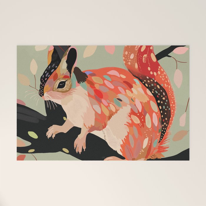 Squirrel In The Tree  Welcome Mat Gallery Image 1