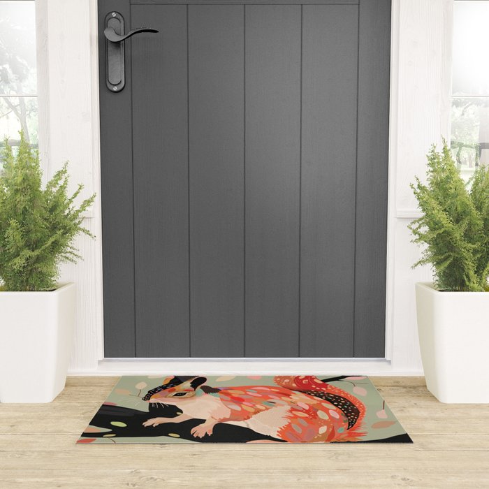 Squirrel In The Tree  Welcome Mat Gallery Image 3