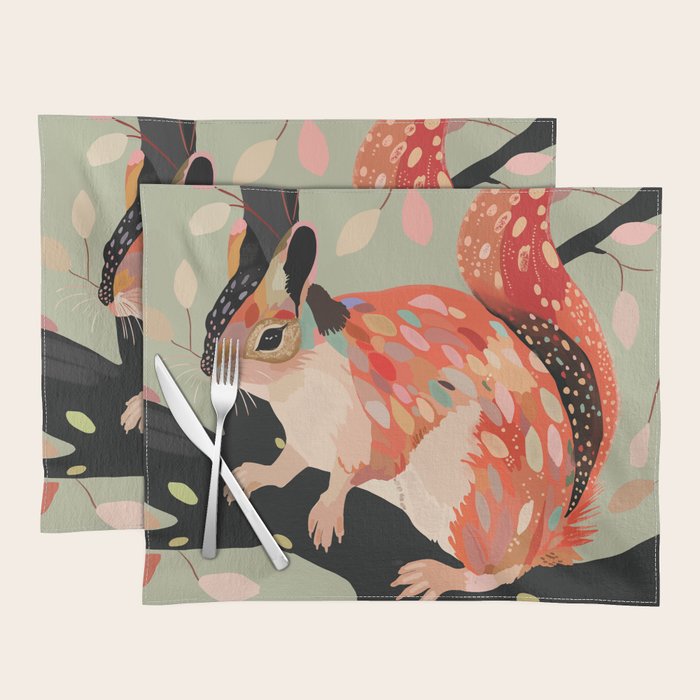 Squirrel In The Tree  Placemat Gallery Image 1