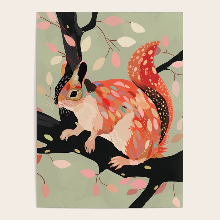 Squirrel In The Tree  Poster Gallery Image 1