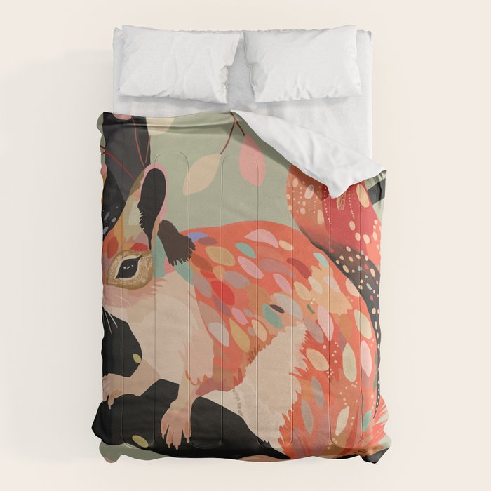 Squirrel In The Tree  Comforter Gallery Image 6