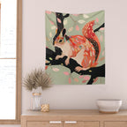 Squirrel In The Tree  Wall Tapestry Gallery Image 2