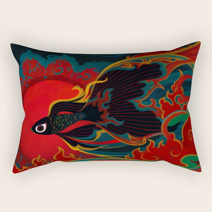 Fire fish Rectangular Pillow Gallery Image 2