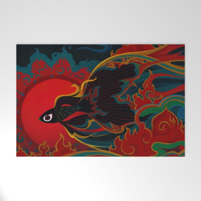 Fire fish Welcome Mat Gallery Image 1