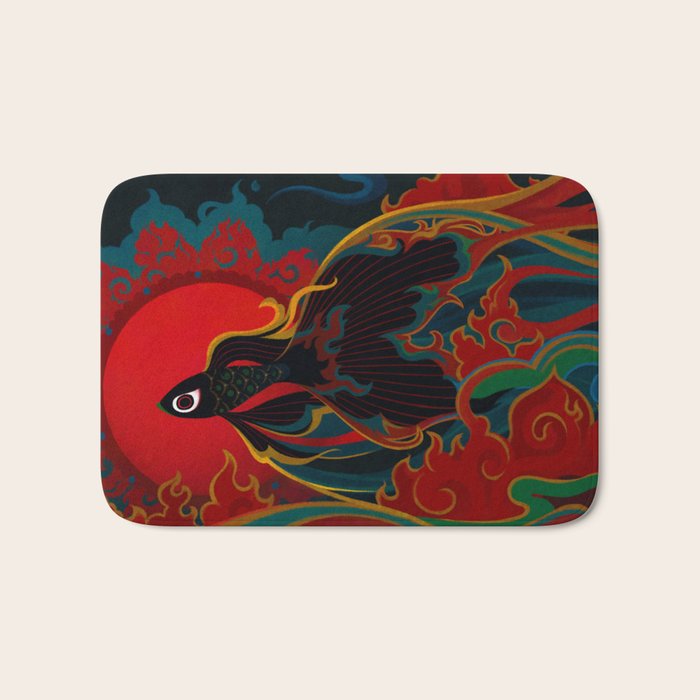 Fire fish Bath Mat Gallery Image 1