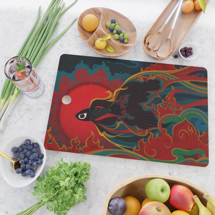 Fire fish Cutting Board Gallery Image 2