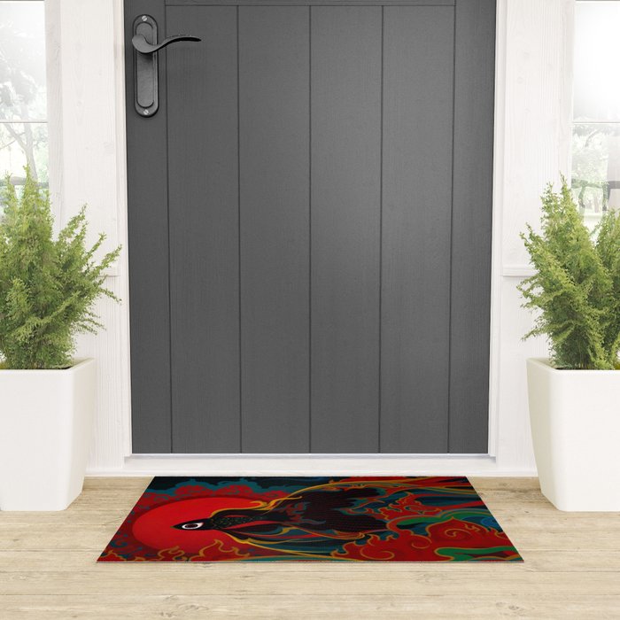 Fire fish Welcome Mat Gallery Image 3