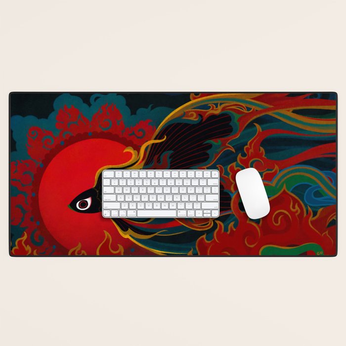 Fire fish Desk Mat Gallery Image 1
